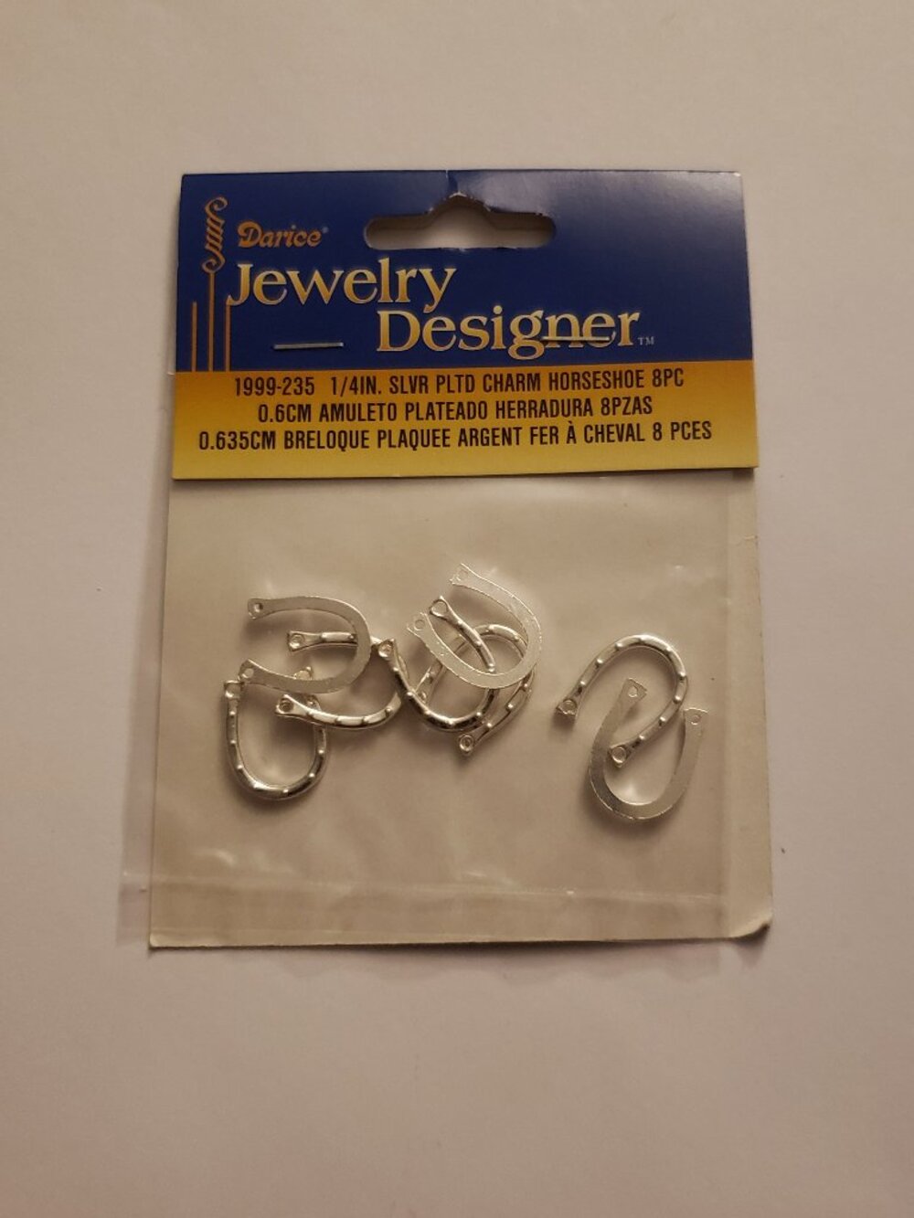 Darice Jewelry Designer Stilvertone Horseshoe Charms Pendants Findings New